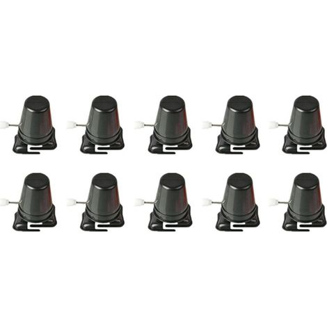 10 piezas de robot de juguete con patas de cuerda para niños, juguete de cuerda, mecanismo de movimiento, juguete infantil, juguete deportivo, negro.