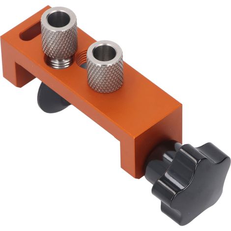 Gabarit perçage profilé alu + foret étagé M6 fraisé, repère perçage double trou pour profils série 20 30 40, alliage aluminium (1/5)