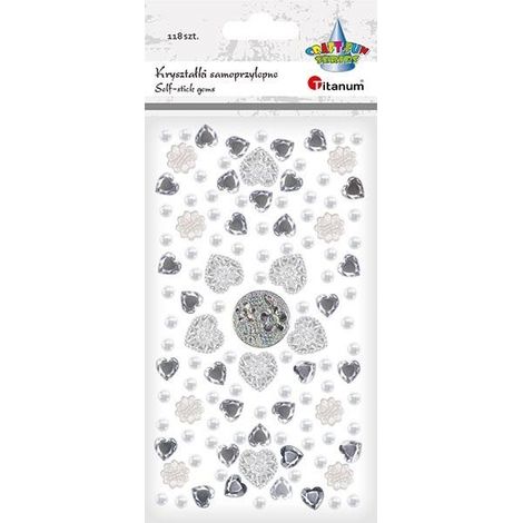 Cristalli autoadesivi, confezione mista da 118 pezzi