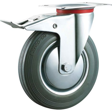 Ruota per Carrelli Art 80 Ø Piastra Capacità Uniko 60 kg 80 mm 105 x 85 mm
