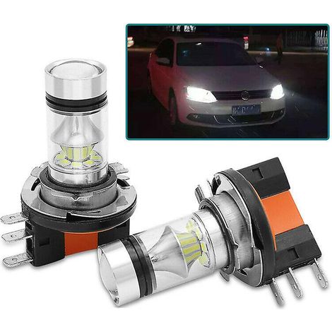 AquaForge H15 LED-Lampenset für Fernlicht und Tagfahrlicht (DRL) 8000K 20 SMD für Autos