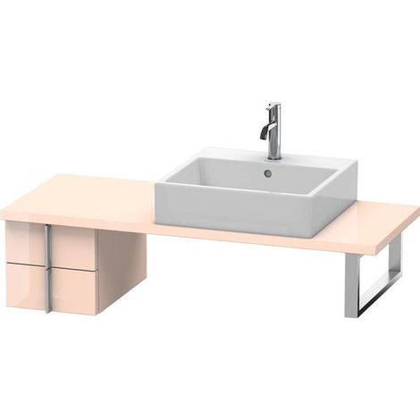 VERO consolle bassa 285x300x448mm albicocca perla lucida