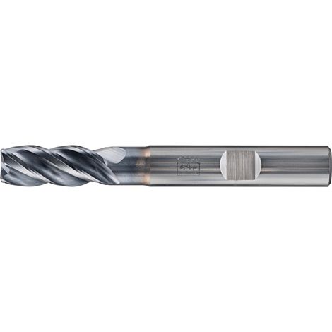 PFERD VHM Eckfräser lang 4 Schneiden Ø 8 mm Radius 0,5 mm TiAlN Schaft HB Universal Line Schruppen Schlichten Nuten (1/5)