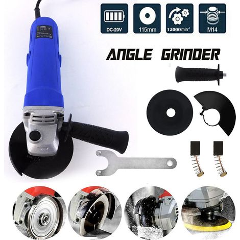 Meuleuse d'angle 1000W Outils électriques 12000RPM 115mm Diameter Disc Removing Sanding