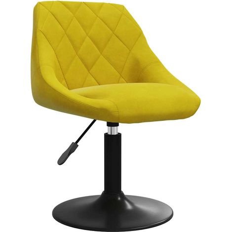 Maison Exclusive - Sedia da Pranzo Giallo Senape in Velluto