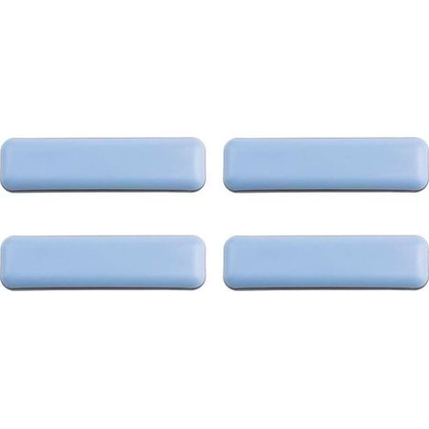 Teflon-Gleiter 4 x 19 x 70 mm – Selbstklebend zum Schutz von Parkettböden – Stuhl- und Möbelfüße (1/2)