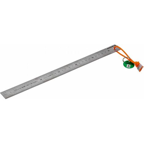 Bahco Edelstahl-Lineal mit Schlaufe aus Dyneema zur Befestigung an einer Fangleine - 300 mm (1/3)