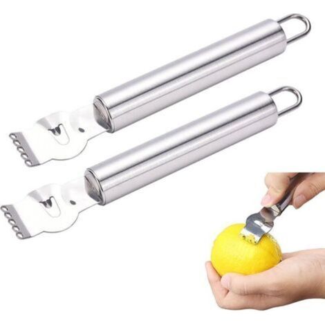 Râpe à citron ronde en acier inoxydable, pratique et facile d'utilisation, fabriquée dans un matériau robuste et durable, idéale pour peler les citrons et râper le zeste, un accessoire de cuisine indi (1/5)