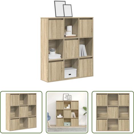 Bücherregal Holz - Bücherregal Sonoma-Eiche 89x24x101,5 cm Holzwerkstoff (1/5)