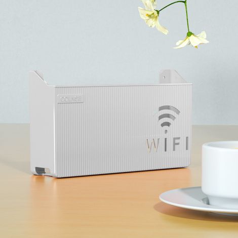 Étagère murale pour routeur WiFi et décodeur TV, support de rangement mural multifonction