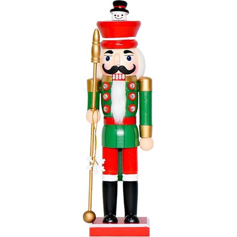 Casse-Noisette De Noël Bois À Collectionner Décoration De Bureau Casse-Noisette Pour Fêtes Pour Étagère, Cheminée, Manteau, Centre De Table, Fête, Décorations (1/5)