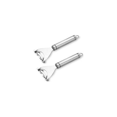 Maisschäler, Maisstängelschäler, Maisstängelschäler aus Edelstahl 304 mit ergonomischem Griff, 2er-Set (Etui aus Edelstahl 304) - Crezuo