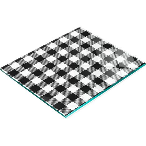 Planche décorative multifonctionnelle de cuisine en verre trempé et maille 60x52 cm (1/5)