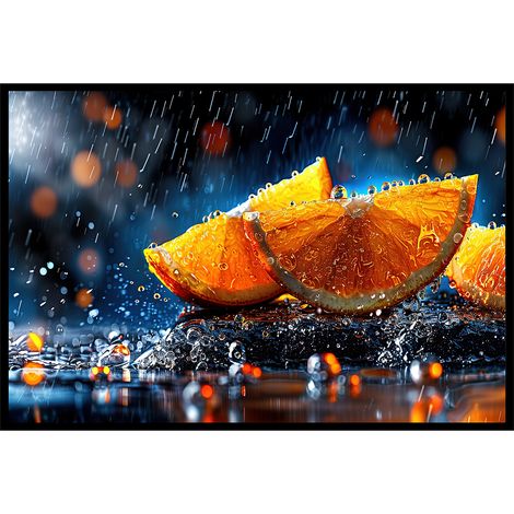 Affiche encadrée oranges sous la pluie (1/5)