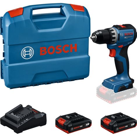Bosch Professional Bosch Akku-Bohrschrauber GSR18V-52, incl. 2x Akku 2 Ah, Schnellladegerät, L-Case