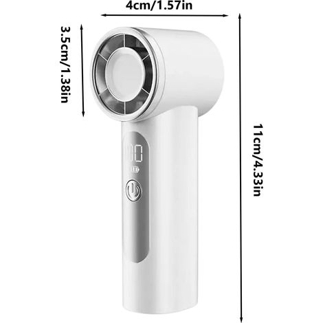 Ventilatore Portatile USB – Angolo 160°, Silenzioso e Ricaricabile – Design Compatto Antiscivolo – Ideale per Ufficio, Viaggi e Campeggio (1/4)