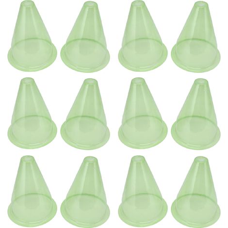 Lot de 12 cloches de jardin en plastique, multifonctionnelles, avec dôme de protection transparent, empêchant les oiseaux de geler. (1/5)