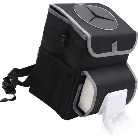 Sac à dos à suspendre pour documents de voiture, boîte de rangement pour bouteille, organiseurs de voyage (1/4)