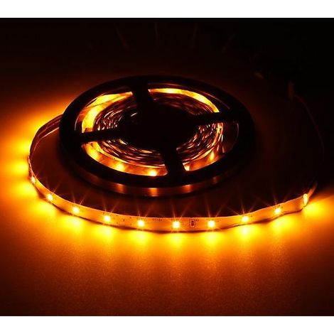 Ruban LED RGB bande lumineuse pour décoration intérieure - 1 m / Non étanche - Jaune (1/4)
