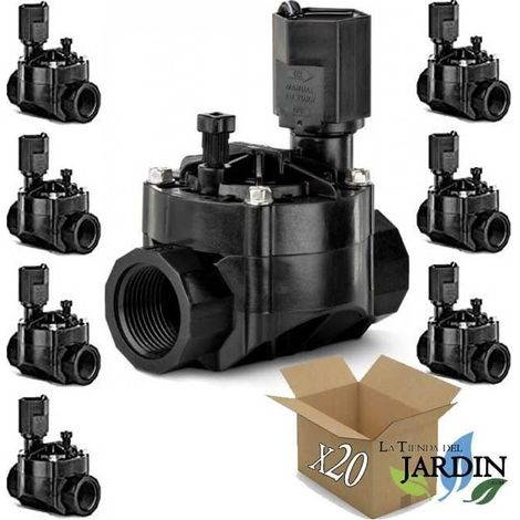 Lot de 20 Électrovanne d'arrosage Rain Bird 100HV 1'' 24V, pour les programmeurs électriques