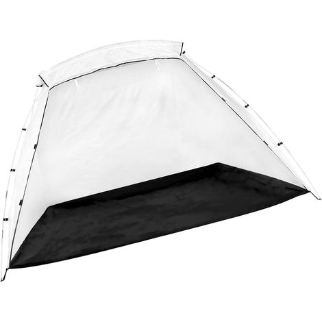 Cabine de peinture portable avec plancher intégré, moustiquaire, coupe-vent, grande capacité, crochets, abri pour la peinture de meubles. (1/5)