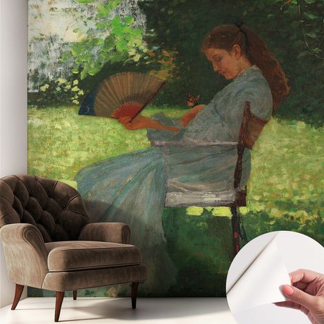 Papier peint adhésif décoratif pour salon chambre et cuisine Facile à poser avec colle Harmonie estivale 250x250 cm (1/5)
