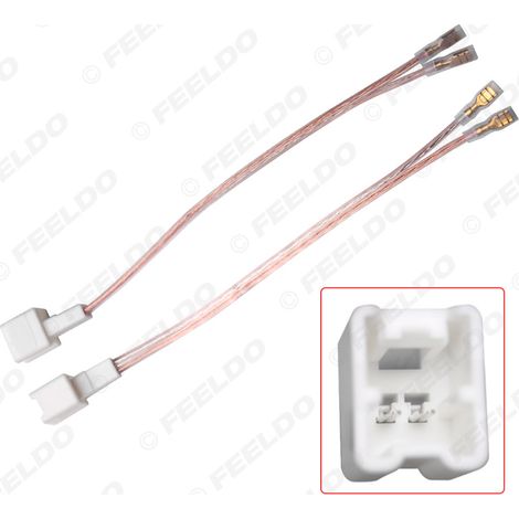 Compatible avec les câbles d'enceintes Nissan à 2 broches, les câbles de conversion d'enceintes, les prises d'enceintes de voiture, les câbles arrière et les adaptateurs audio.