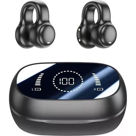 par de auriculares inalámbricos, de conducción ósea, de diseño abierto, deportivos y resistentes al sudor. (1/5)