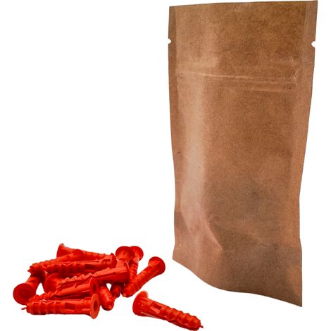 Lot de 200 Sachet kraft Doypack sans fenêtre 8,5 x 13 x 1,8 cm (1/5)