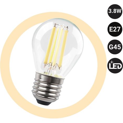 Bombilla LED Filamento Esférica - E27 G45 - 3.8W - (1/2)