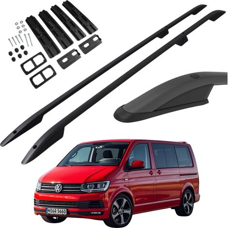 Dachreling für VW Transporter T5 T6 kurz ab Baujahr 2003 - schwarz (1/5)