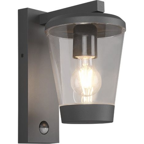 Applique de jardin, Applique outdoor IP44 Cavado à détecteur Anthracite en Metal, TRIO (1/5)