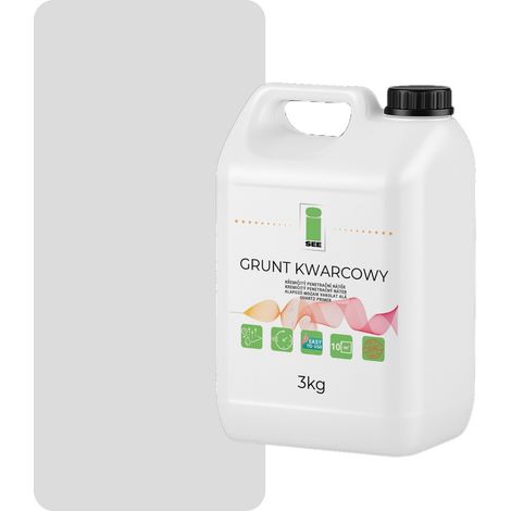 PRIMER AL QUARZO PER INTONACO SILICONE 3KG BIANCO GRIGIO CHIARO F251 (1/5)