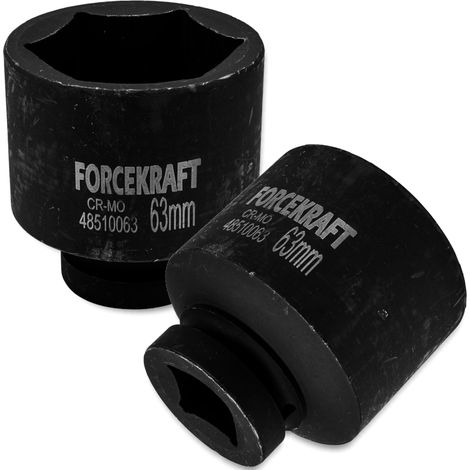 FORCEKRAFT 1" 63 mm Tiefschlag-Stecknuss 6-kant