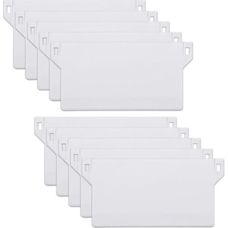 Lot de 10 panneaux de lestage, pour stores verticaux, poids de 125 mm (blanc) (1/5)