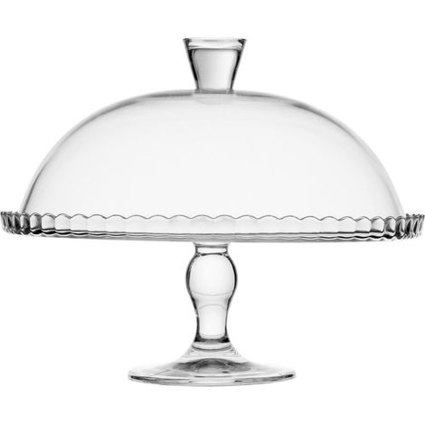 Présentoir à Gâteau Avec Cloche "Lara" 32cm Transparent (1/4)