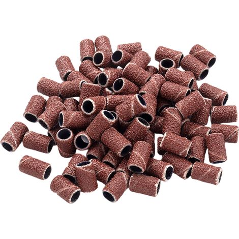 Disque Abrasif - 100 Pièces Grains 80 - Pour Machine À Ongles Électrique - Usage Manucure Gel Vernis Semi-permanent - 100 Unités