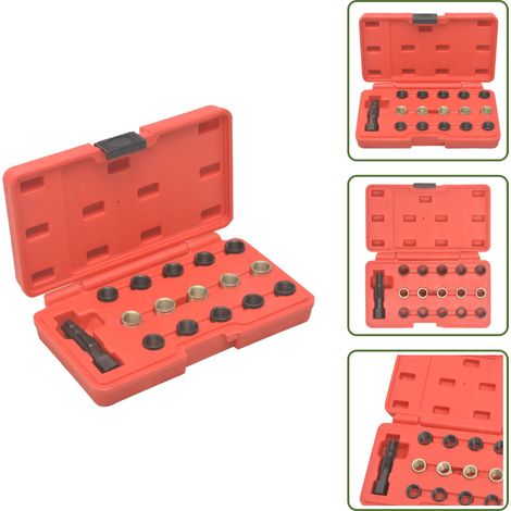 The Living Store Kit Riparazione Filetto Candela Incandescenza 16 pz M14x1,25 - Filettatura candela