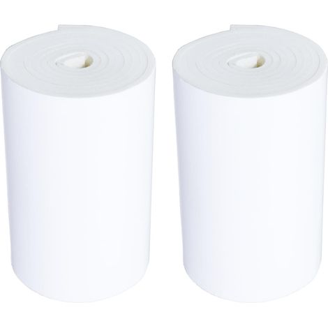 rouleaux ultra épais anti - rayures auto - adhésif protecteur de stationnement en mousse compatible avec mur de garage de 6,5 mm d'épaisseur (blanc)