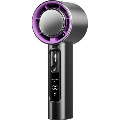 N98 Tragbarer Ventilator, Mini-Faltventilator mit USB-Aufladung, kleiner Taschenventilator, 100 einstellbare Geschwindigkeitsstufen mit LED-Anzeige (1/5)