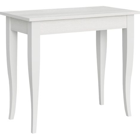 Consolle Allungabile 90-204x48x77 cm in Nobilitato Bianco (1/3)