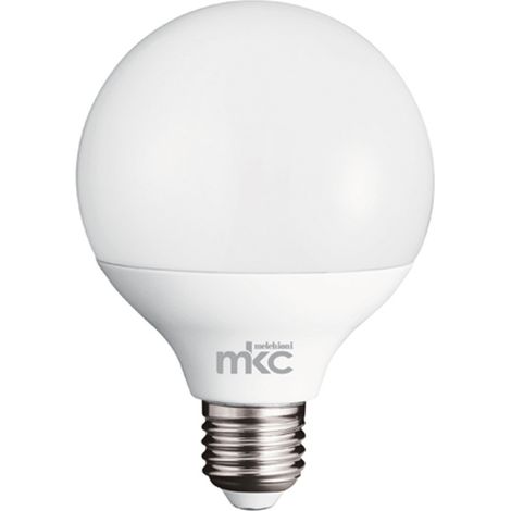 LAMPADINA LED 14W E27 220-240VCA 3000K LUCE CALDA SCATOLA MKC LIGHT GLOBO 90
