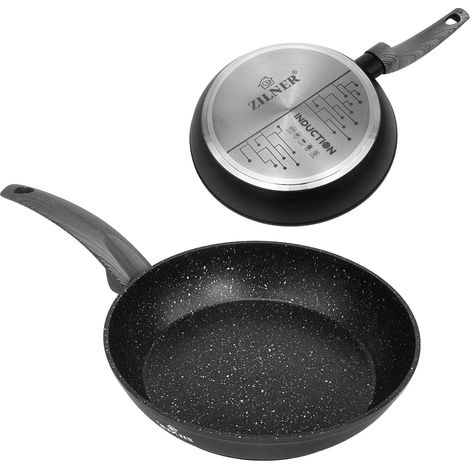 Sartén de 22 cm con revestimiento de mármol y base totalmente apta para inducción Zilner ZL-562 (1/5)