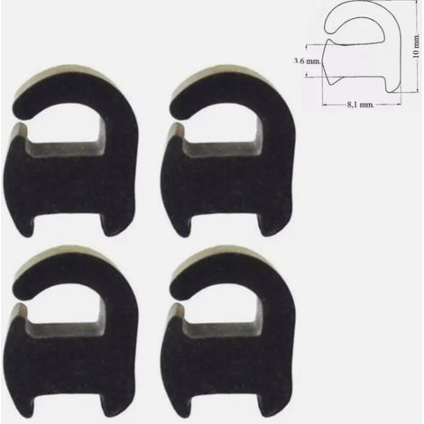 Kit 4 gommini griglie cucina Hotpoint Ariston paracolpi antigraffio C00039148