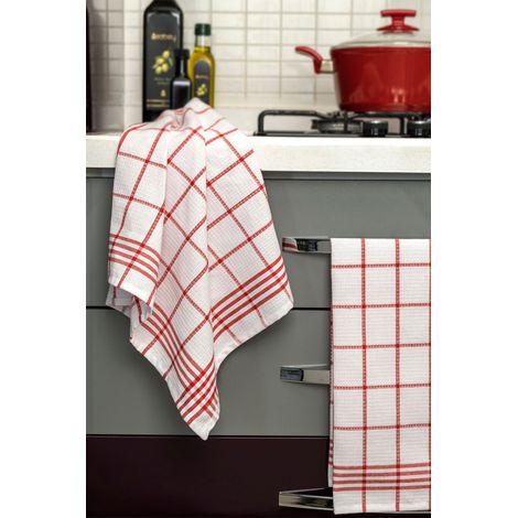 Juego de toallas de cocina Set Rojo (1/2)