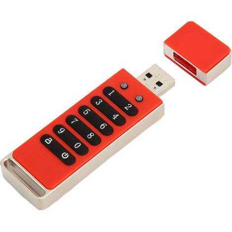 Clé USB cryptée sécurisée, protection contre les fuites de données, verrouillage automatique, USB
3.1, 64 Go (norme gouvernementale).