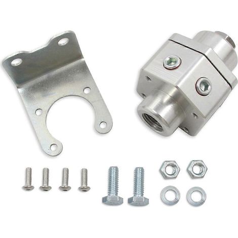 Gefräster Kraftstoffdruckregler aus Aluminium der Serie 3000 für Vergaser, 2 Anschlüsse, 3/8 NPT-Gewinde, Kfz-Leistungsteile (1/5)