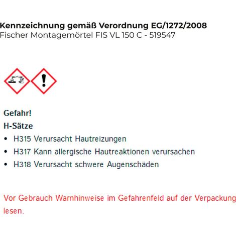 Fischer  mortier  de  montage  FIS  VL  150  C  -  519547 (1/4)