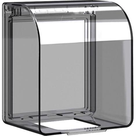 Couvercle étanche pour prise, protection étanche pour connexion électrique, accessoire de cuisine, 11,8 x 10,5 x 7,5 cm (Nero) (1/5)