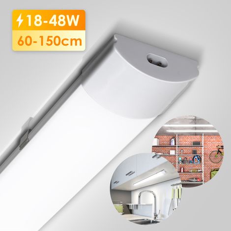 SWANEW Striscia LED impermeabile 60cm 18W IP65 Interconnettibile Temperatura colore: Bianco neutro 4000K (1/5)
